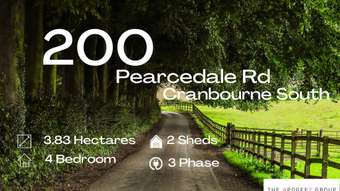 Horse Property for Sale - 200 Pearcedale Rd Cranbourne South VIC 3977